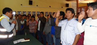 JURAMENTARON 47 PRESIDENTES DE JUNTAS VECINALES DEL DISTRITO DE TORATA