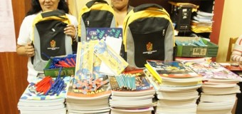 MÁS DE 800 PAQUETES DE ÚTILES ESCOLARES SERÁN OTORGADOS A LOS ESTUDIANTES DE TORATA