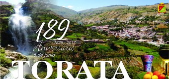 TORATA PRESENTARÁ SU PROGRAMA OFICIAL DE ANIVERSARIO