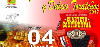 TORATA REALIZARÁ SU FESTIVAL DE PANES Y DULCES