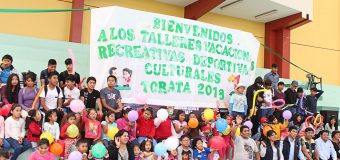 SE DA INICIO AL PROGRAMA MUNICIPAL DE TALLERES VACACIONALES, RECREATIVOS, DEPORTIVOS Y CULTURALES EN TORATA