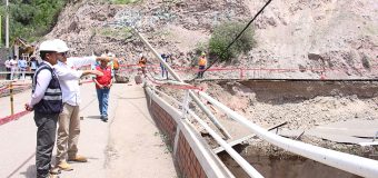 ALCALDE DE TORATA RECIBE AL VICEMINISTRO DE TRANSPORTES PARA EVALUAR DAÑOS DE LA VIA BINACIONAL EN EL DISTRITO