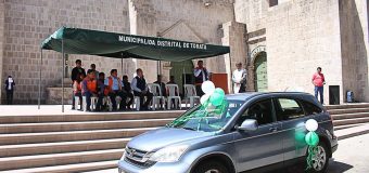 ALCALDE DE TORATA LOGRA IMPORTANTE GESTIÓN ANTE EL PRONABI CON MODERNA UNIDAD MÓVIL A FAVOR DE LA MUNICIPALIDAD