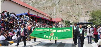 ALCALDE DE TORATA EXPRESA SU SALUDO A LA PROVINCIA GENERAL SANCHEZ CERRO POR SU LXXXIII ANIVERSARIO