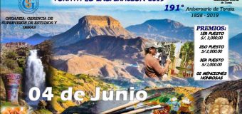 CONVOCATORIA AL III CONCURSO NACIONAL DE PINTURA RÁPIDA “TORATA ES INSPIRACIÓN 2019”