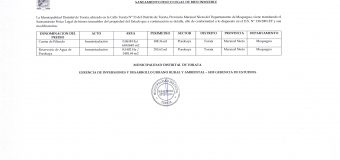 SANEAMIENTO FÍSICO LEGAL DE BIEN INMUEBLE