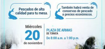 PRODUCE PONDRÁ A LA VENTA PESCADO A PRECIO DE PROMOCIÓN EN TORATA