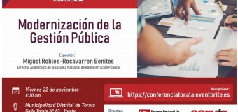 AUTORIDAD NACIONAL DEL SERVICIO CIVIL BRINDARA CONFERENCIA SOBRE MODERNIZACION DE LA GESTION PUBLICA EN TORATA