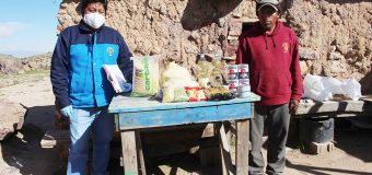 SE CUMPLE EL TERCER DÍA DE ENTREGA DE CANASTAS FAMILIARES ANTE LA EMERGENCIA POR EL COVID-19 EN TORATA