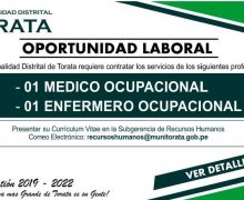 ¡OPORTUNIDAD LABORAL!