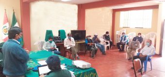 AUTORIDADES Y AGRICULTORES DE TORATA SOSTIENEN REUNIÓN DE TRABAJO PARA LA REHABILITACION DE INFRAESTRUCTURA DE RIEGO EN EL DISTRITO