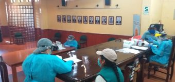 MUNICIPALIDAD DE TORATA REALIZA PRUEBAS PARA EL DESCARTE DEL COVID-19 A SU PERSONAL EDIL